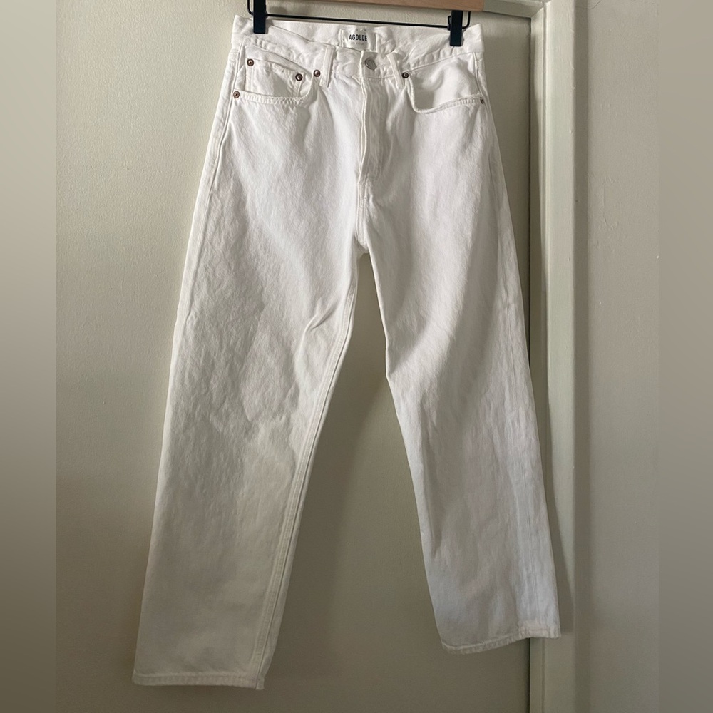 Agolde mid rise 90s crop fortune cookie 27